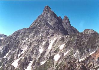 北鎌尾根からの槍ヶ岳